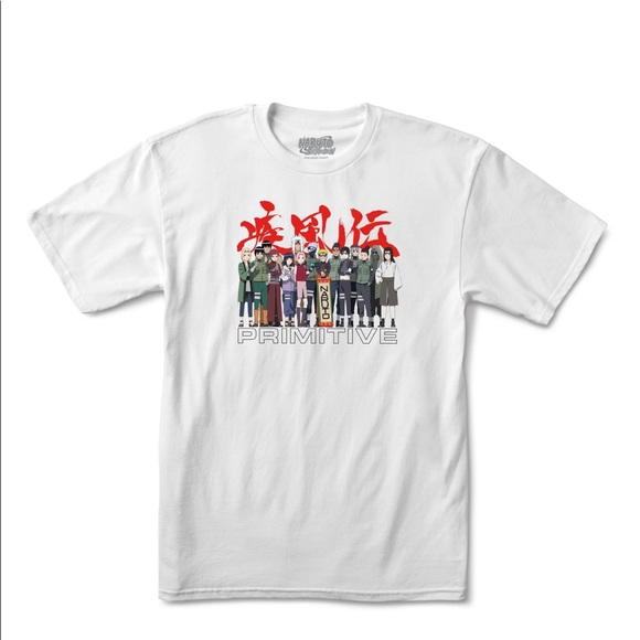 Primitive Other - Primitive X Naruto White Shirt